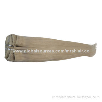 20-inch Blond Color Straight Brazilian Clip-in Hair